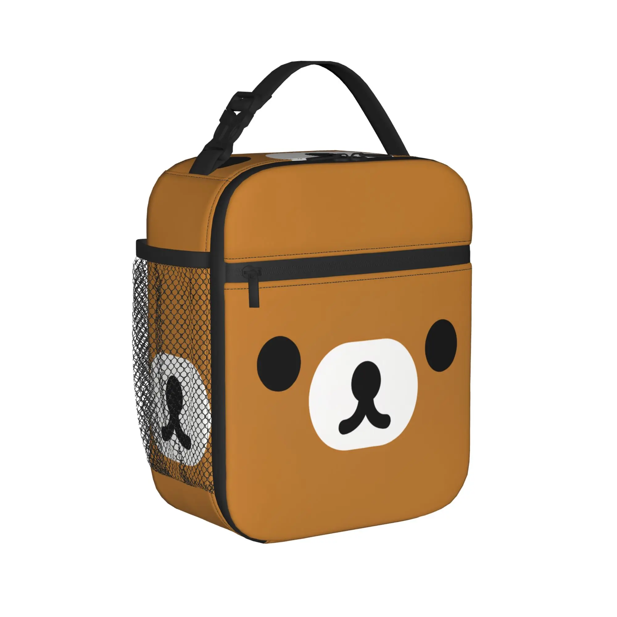 Rilakkuma Relax Bear Lunch Bag  Kawaii Lunch Box For Adult Picnic Portable Insulated Cooler Bag Waterproof Thermal Tote Handbags