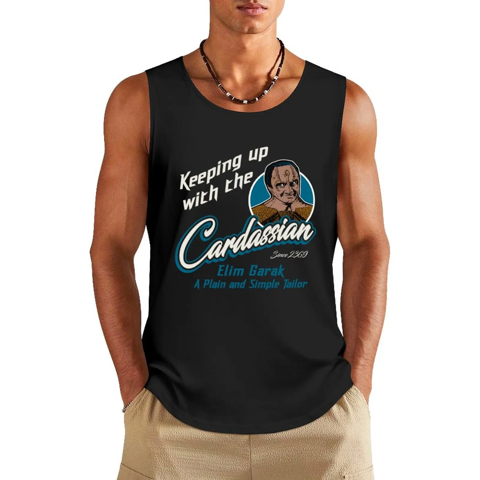 

Keeping Up With The Cardassian - Cardassian Tank Top sleeveless jackets summer Men's tops Top men clothings