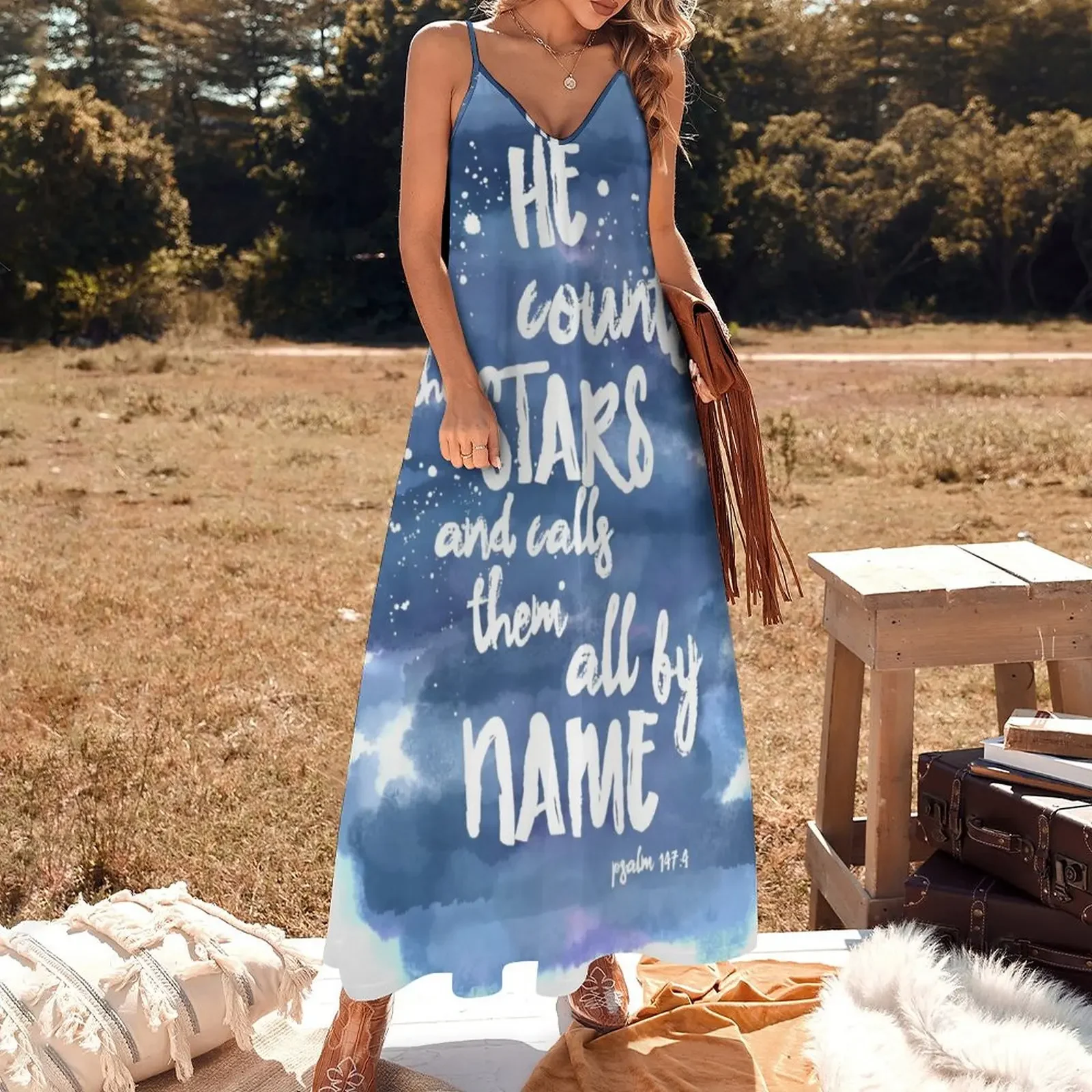 He Counts the Stars and Calls them All By Name Sleeveless Dress dresses with long sleeves summer dress for women 2025