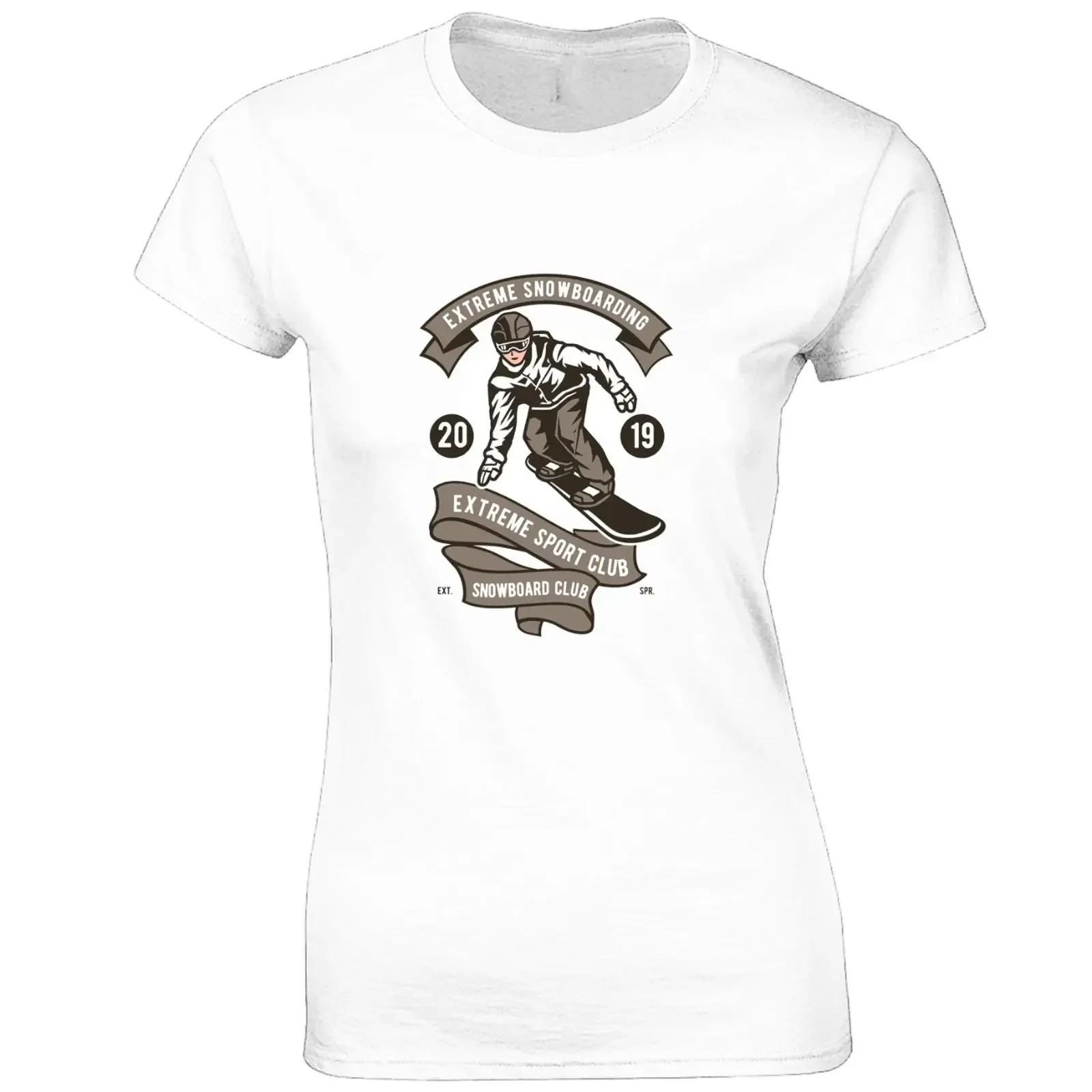 EXTREM SNOWBOARD DAMEN T SHIRT SKI SNOWBOARDER DESIGN COOL TOP GESCHENKIDEE vintage Washed Versatile Top For Everyday Wear