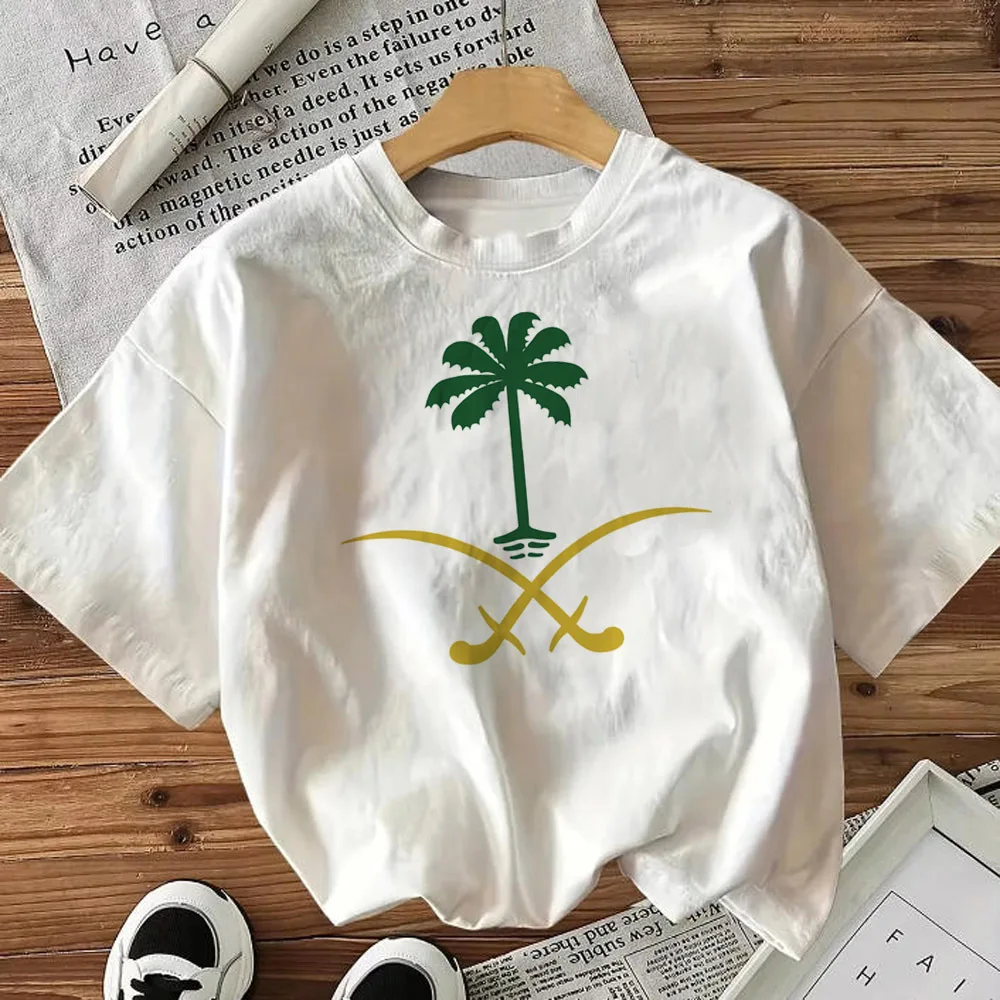Saudi National Day shirt women 80s Comfortable kawaii women t-shirt Punk Grunge harajuku anime Pop Culture Psychedelic