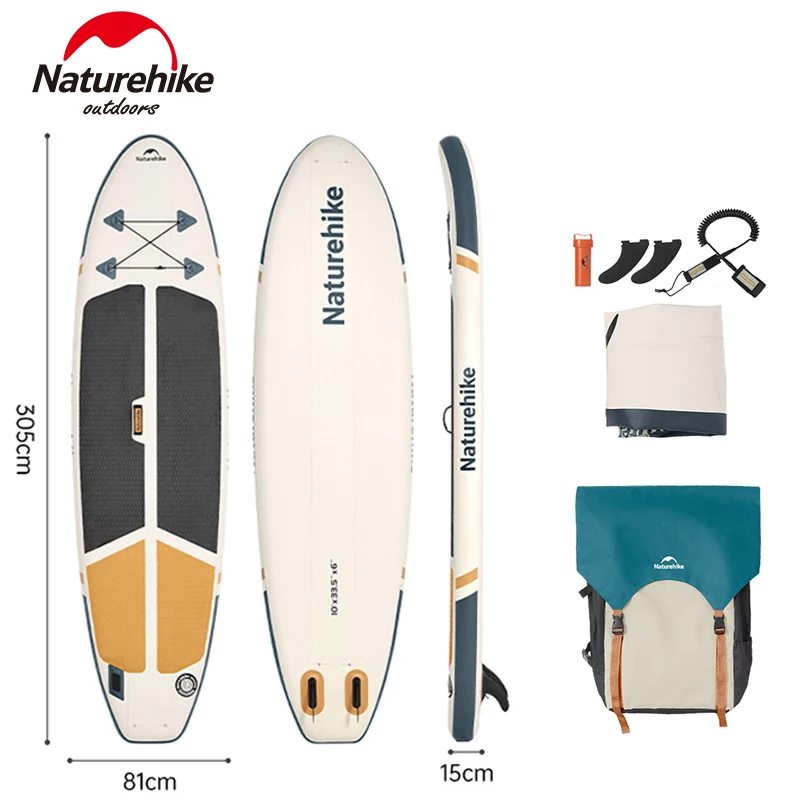 Naturehike Backpack Paddle Board Ultralight Inflatable Surfboard Pulp Stand Up SUP Float Board Surfing Water Sport Set Adult