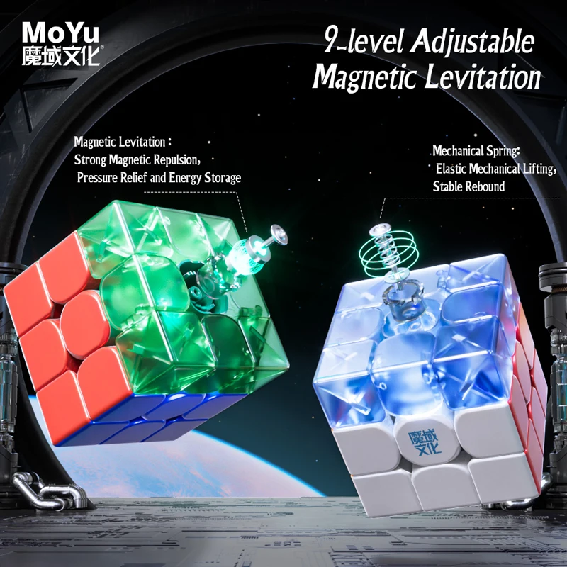 MOYU WEILONG WRM V9 Magnetic Magic Cube Maglev 3x3 Professional 3×3 Speed Puzzle Children Toys Gift 3x3x3 Speedcube Cubo Magico