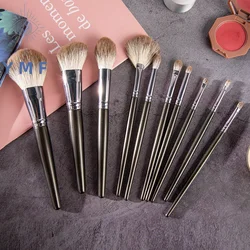 Snow Fox Soft Bristle Makeup Brush Full Set Animal Hair Make Up Concealer Powder Eyeshadow Brushes Make-up Tool