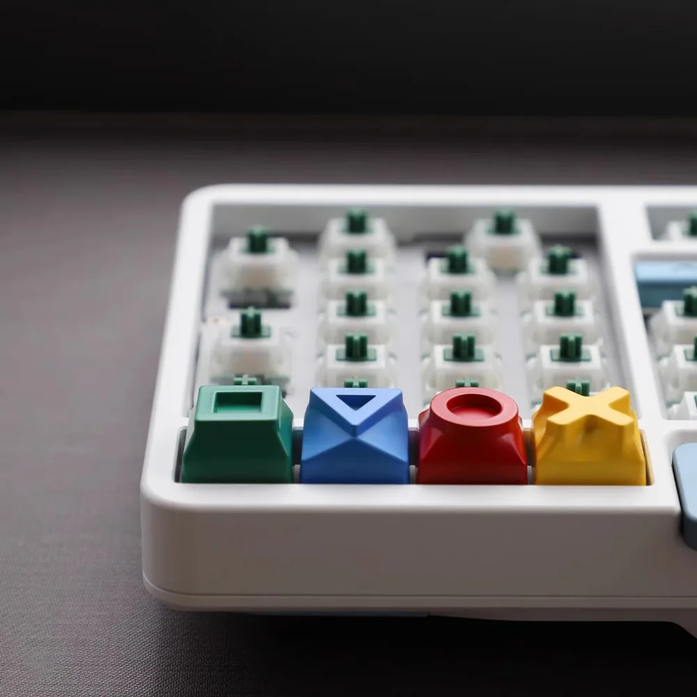 Color Geometry Artisan Keycap Original Custom Metal Keyboard Cap 1U Gaming Point KeyCap for Mechanical Keyboard Accessories Gift