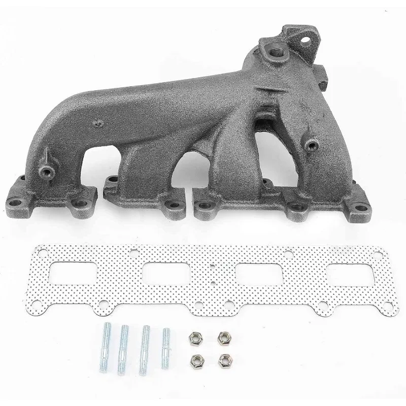 طقم مشعب عادم المحرك A-Premium مع حشية وأزرار وصواميل [4Cyl 2.4L] متوافق مع سلسلة KJ Liberty 2002-2005