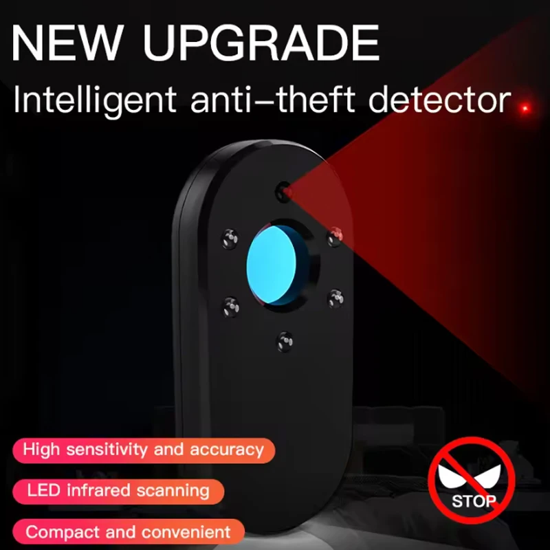 

USB charging hidden camera detector.New upgrade the camera pinhole infrared burglar alarm hotel automatic scanning device