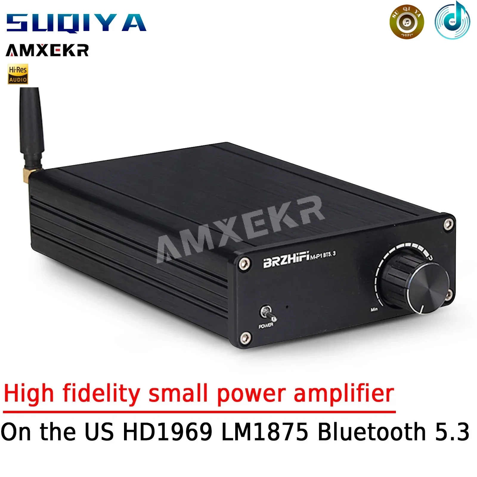 

AMXEKR AM-P1 High Fidelity Class A B Analog Miniature Power Amplifier HD1969 LM1875 High Sound Quality Audio