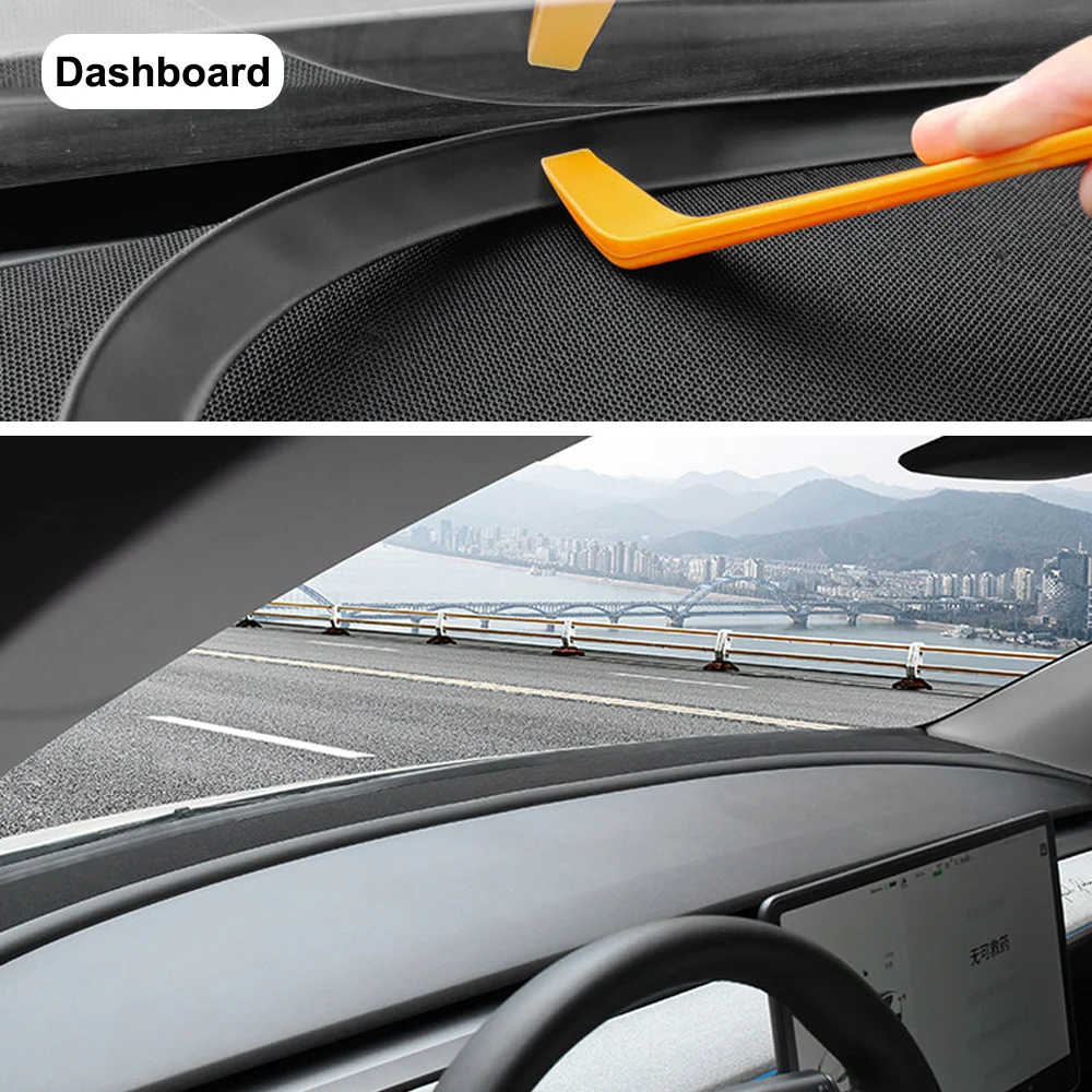For Tesla Model Y L 2025+ Door Seal Strip Kit Soundproof Rubber Weather Strip Sunroof Seal B-Pillar Sealing Wind Noise Reduction view 5