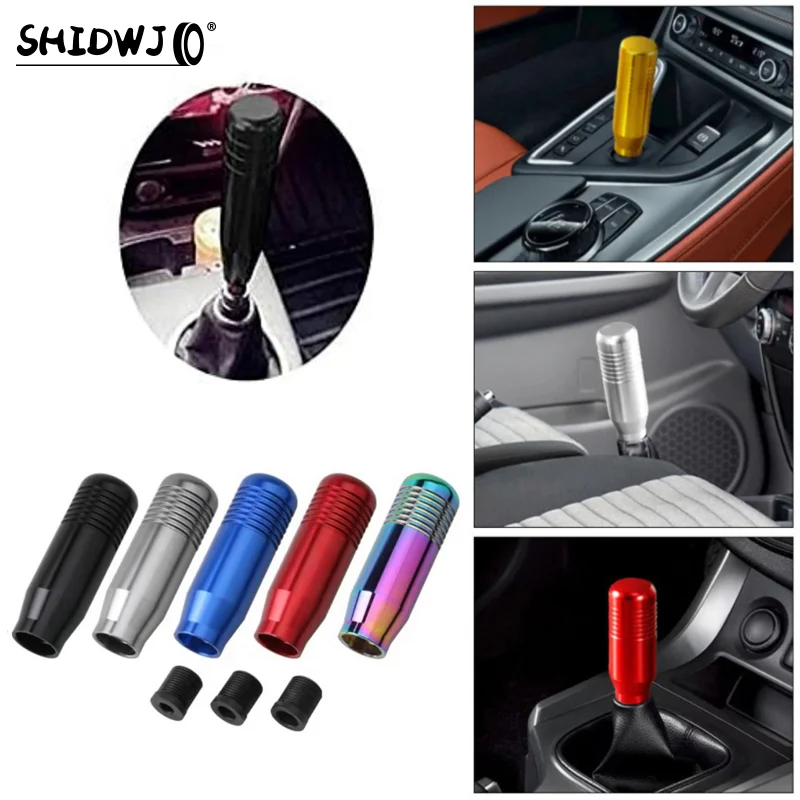 Car Gear Shift Knobs Universal Aluminum Alloy Weighted Shifter Knobs Metal Gear Lever Stick Handle Fit Most Automatic Vehicle