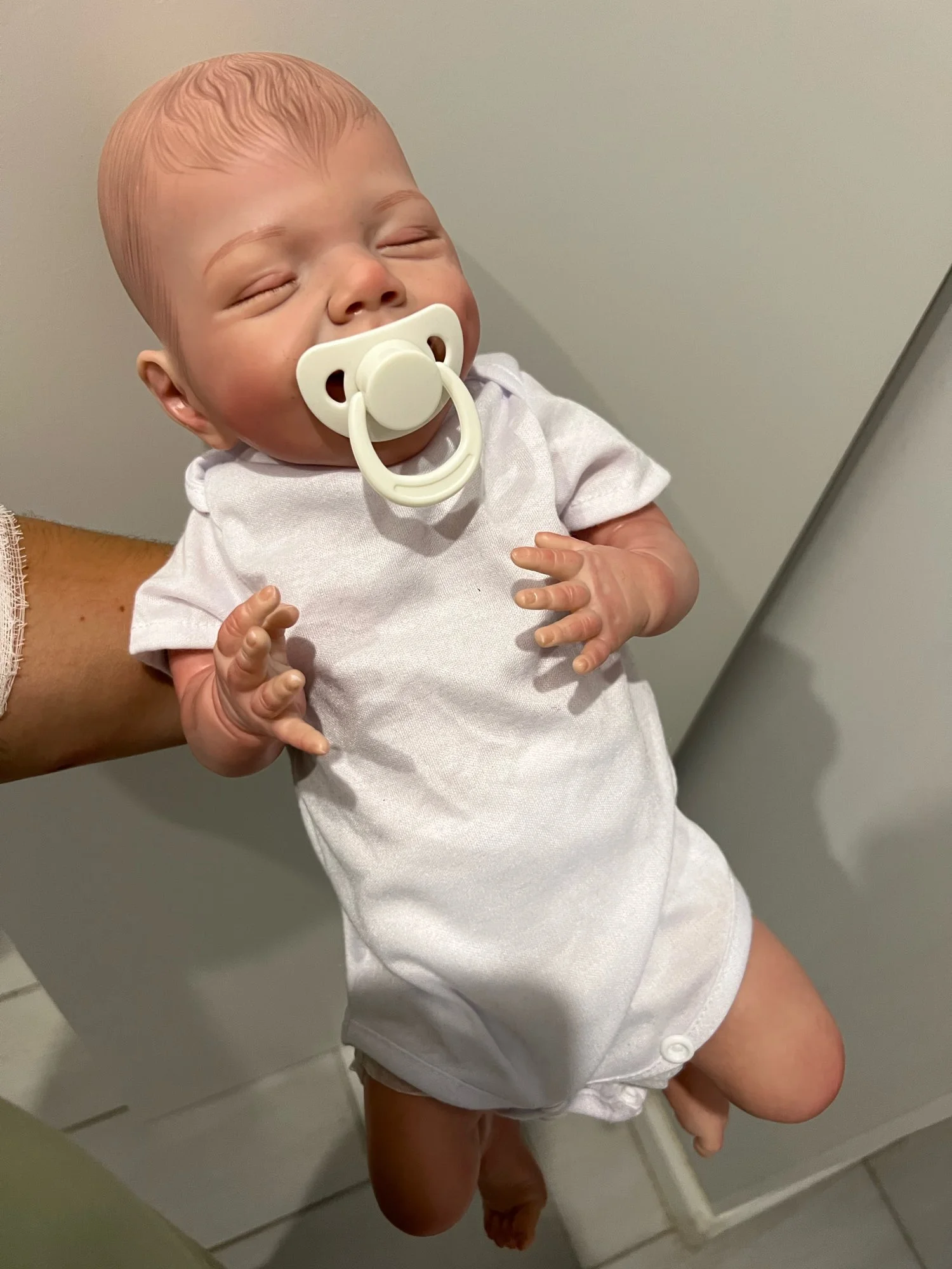 18 Inch Full Body Vinyl April Reborn Doll DIY Bebe Reborn Painted Lifelike boneca bebe Lifelike Doll Gifts Kуклы для девочек