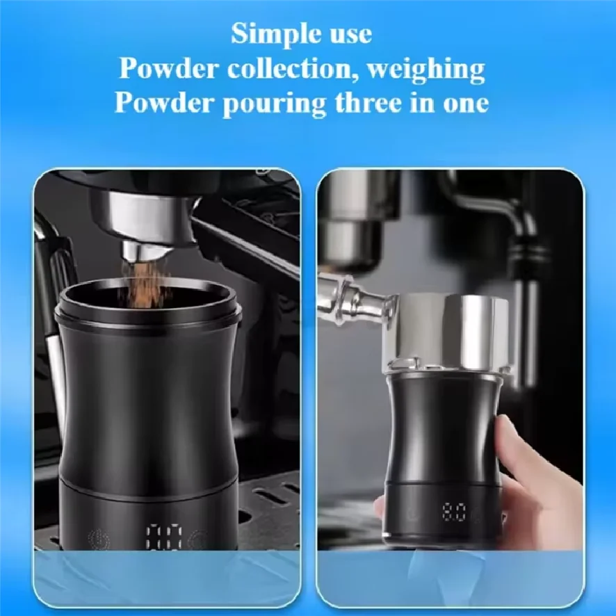 UNCL Coffee Cup Coffee Scale Coffee Powder Cup Scale Electronic Scale Coffee Scale, Metal Tea Cup