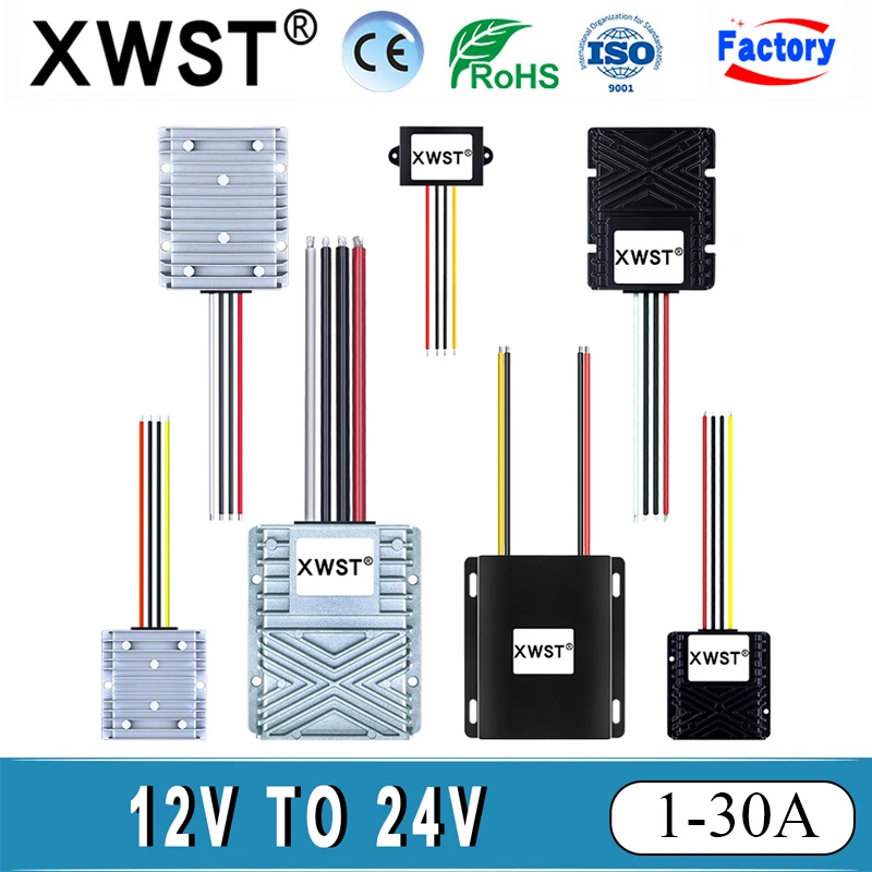 

XWST Boost DC DC 12v to 24v Converter 1A-30A Voltage Step Up Module 12 to 24 volts Voltage Power Regulator for Car Solar CE RoHS