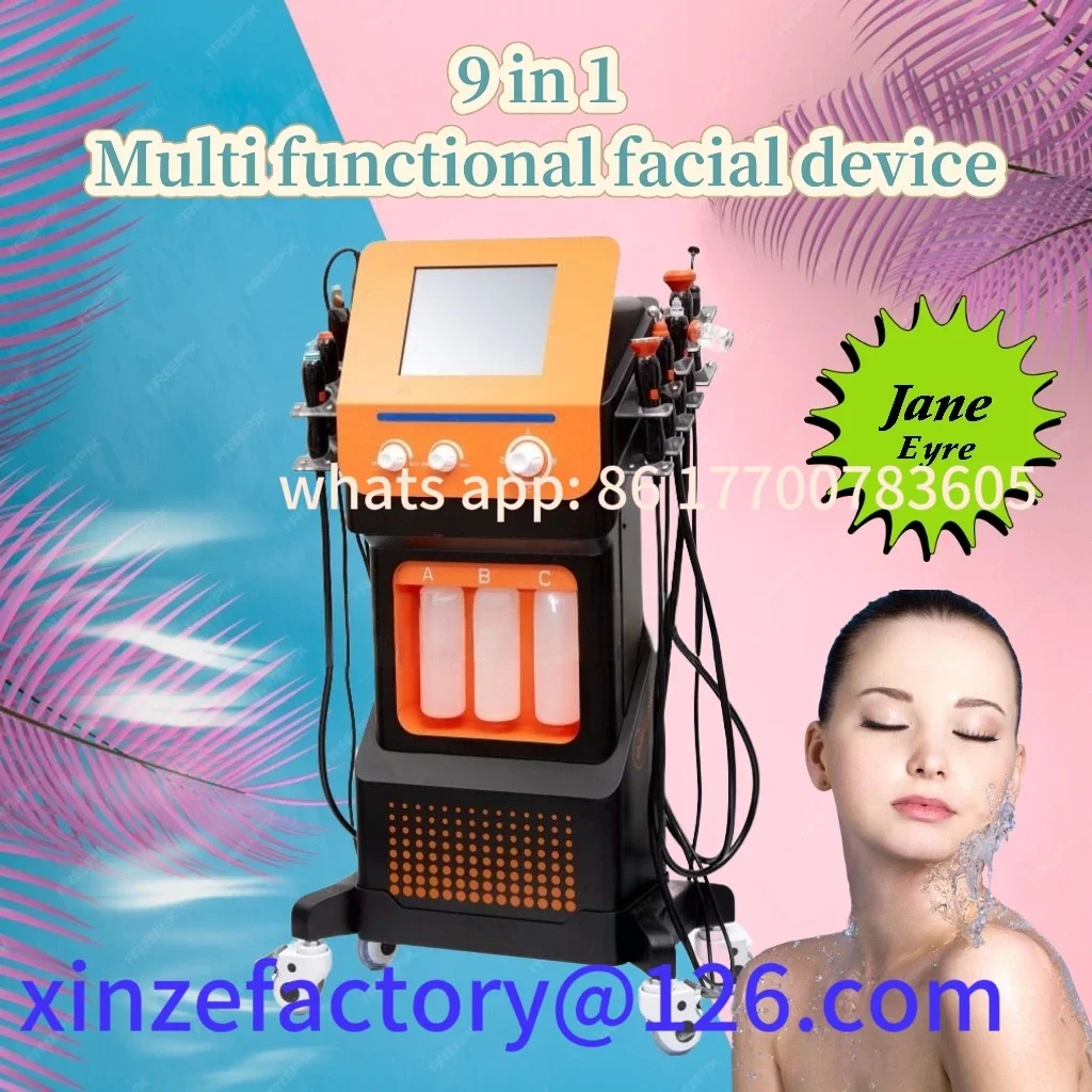 Customizable Multifunctional 9 in 1 Small Bubble Blackhead Removal Deep Cleaning Dermabrasion Machine