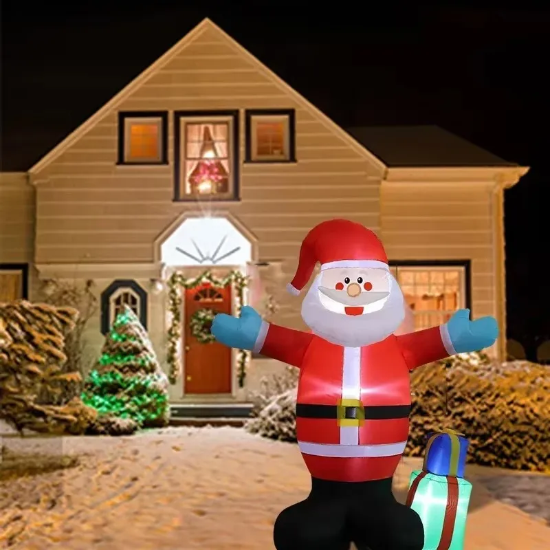 Jouets Gonflables avec Lumières LED pour Décoration de Noël, Modèle Gonflé pour ix, Cour, Niket Extérieur, 1.5m