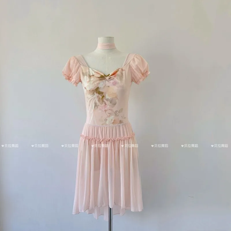 Customized Ballet Training Uniform Jumpsuit Basic Training Art Exam Teacher's Bodysuit Adult Classical Dance Gymnastics Leotard
