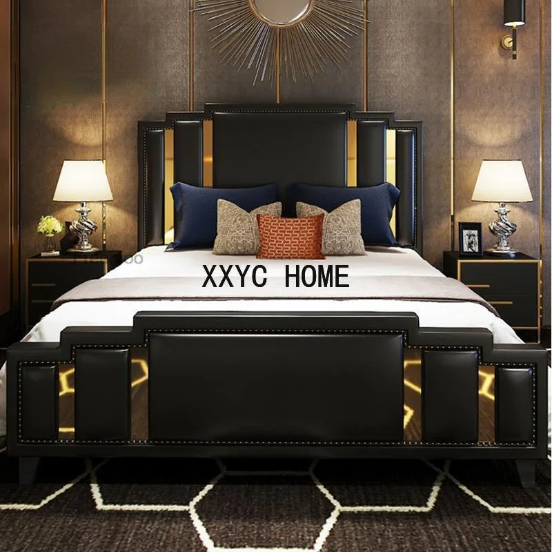 

Modern Customizable Double Bed Designer Bedroom Sets King/ Queen Size Luxury Home Furniture Bedroom Beds