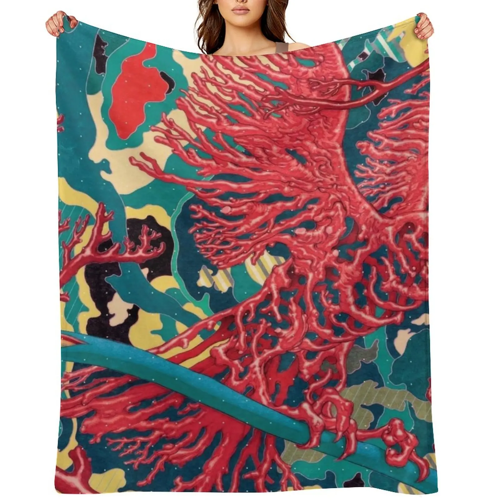 

James Jean Throw Blanket Flannels Luxury Thicken Thermals For Travel Multi-Purpose Blankets
