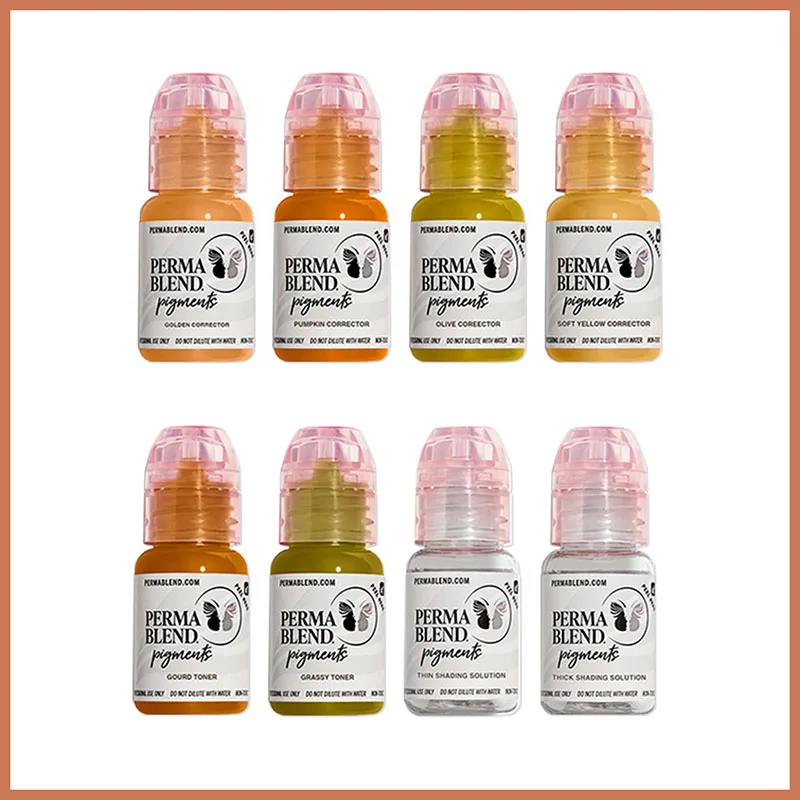 Permanent Makeup Inks Color Corrector Red Blue Eyebrows Modified Cover Microblading Perma Blend Professional Tattoo Pigments