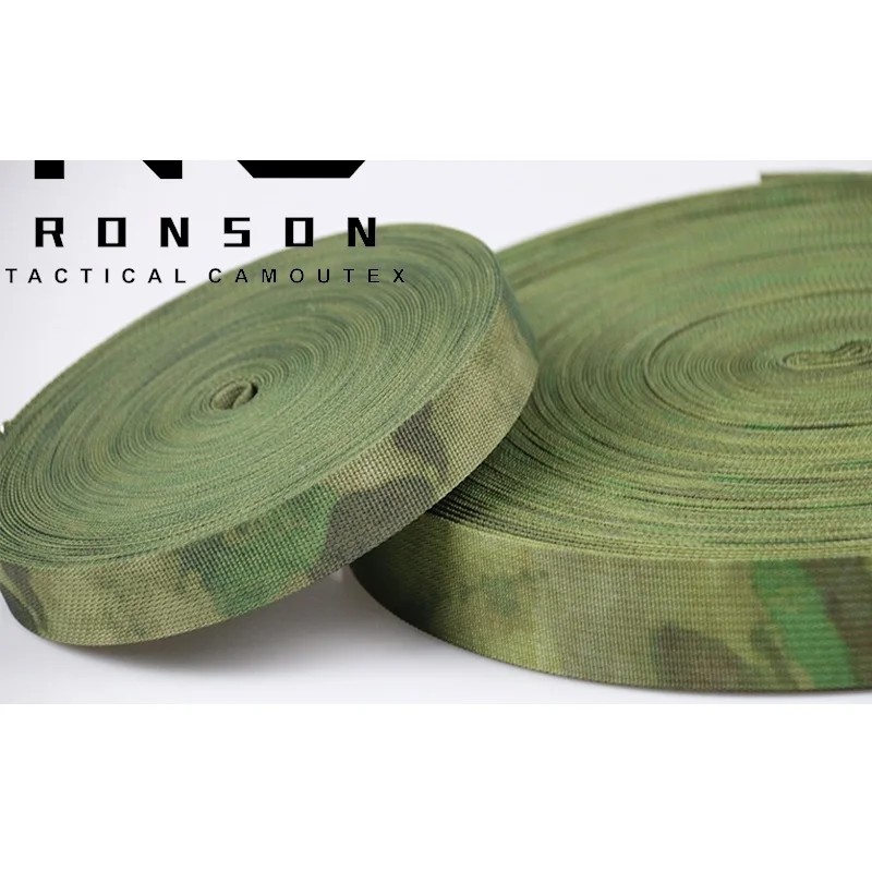 

Green Ruins Camo Ribbon 2.5CM Wide Tactical Bag Backband Accessories Molle Sundry Bag Accessories