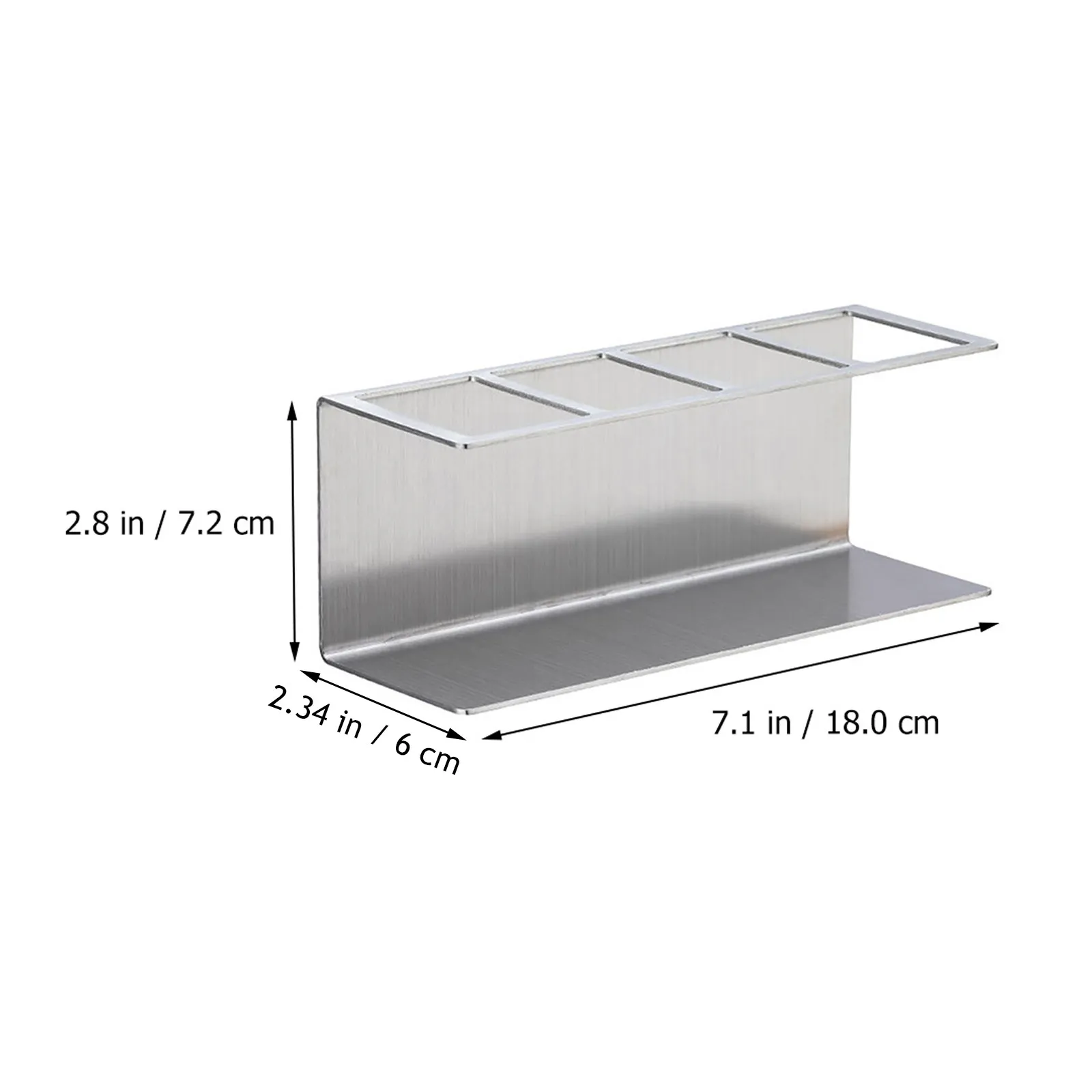 Stainless Steel Electric Toothbrush Storage Stand 4 Slots Self Adhesive Toothbrush Holder Toothpaste Shelf Waterproof Moisture