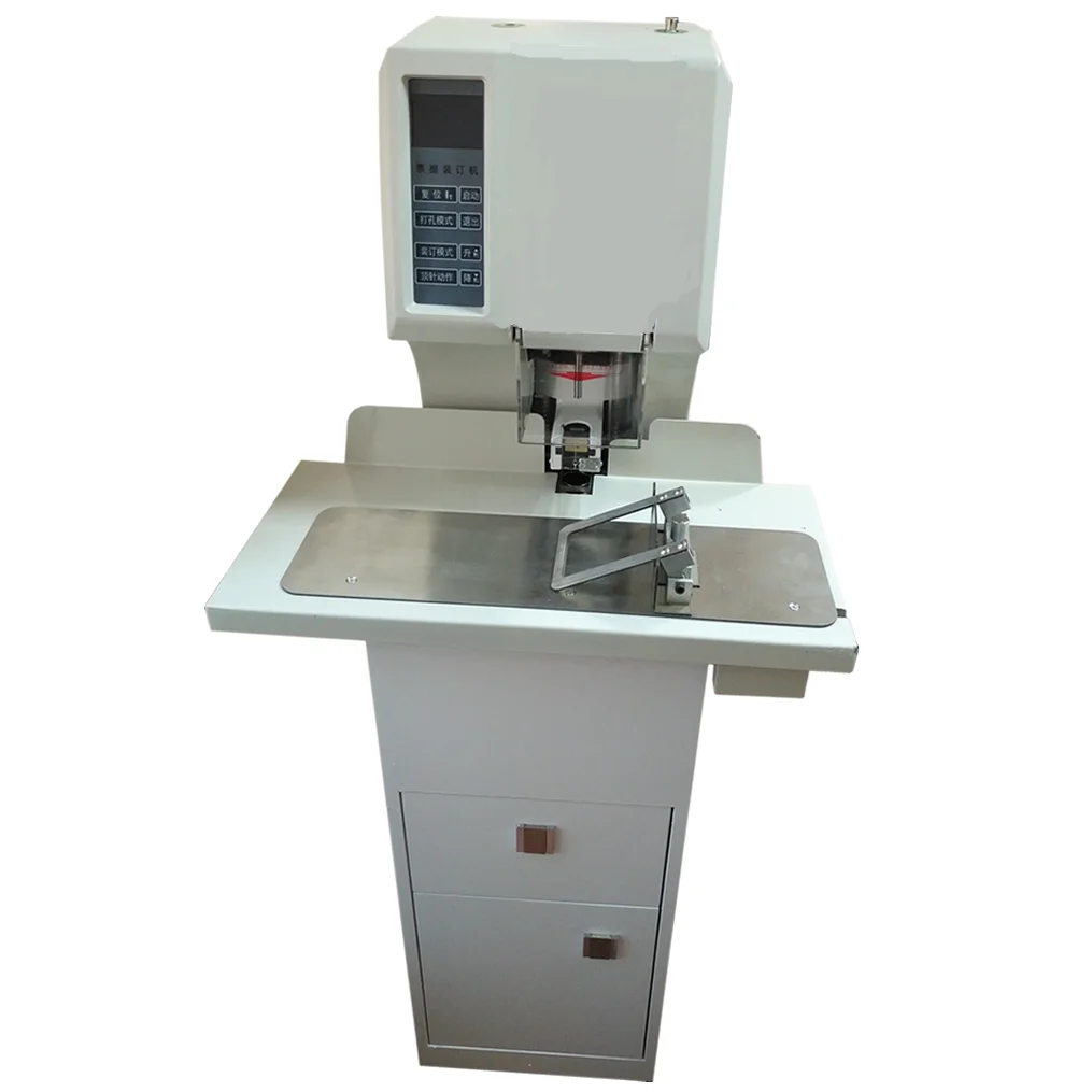 WD-550 Full Automatic Multi-hole Nylon Tube Rivet Binder Financial Binding Machine