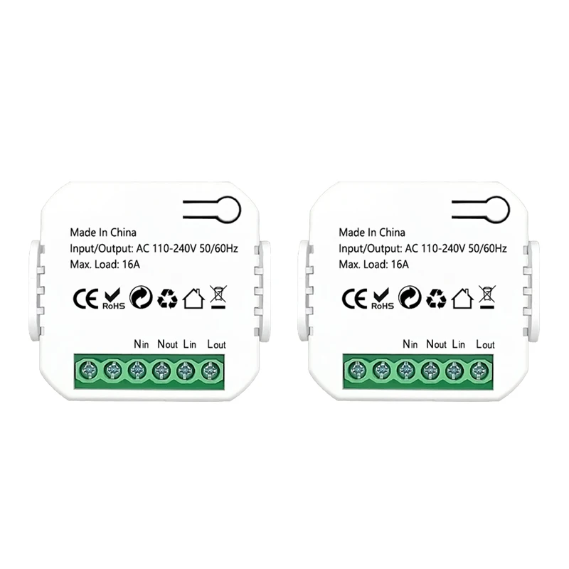 Intelligentes ZigBee-Steckdosenmodul mit KWh-Zähler, Energiemonitor, Timer, 16A Überlastschutz, Unterstützt Google Home und Alexa