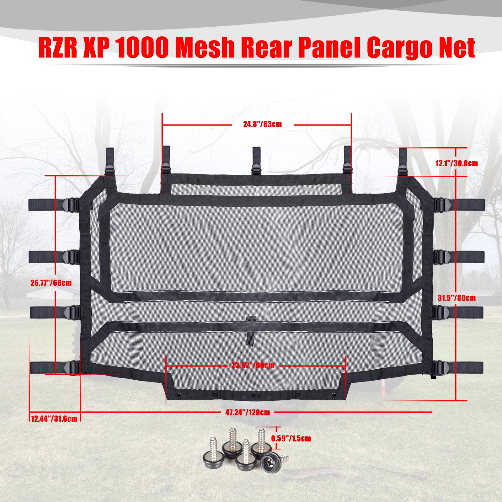 Windshield Shade Airflow Net UTV Soft Rear Window Sun UV Protection Mesh Rear for Polaris RZR 1000 Turbo XP RZR XP 4 1000