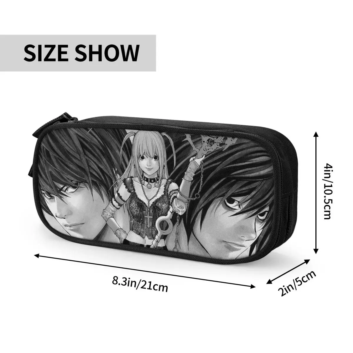 Deaths Notes Ryuk Anime Pencil Cases for Students School Pen Box Pencil Bag Large Storage Pencil Pouch