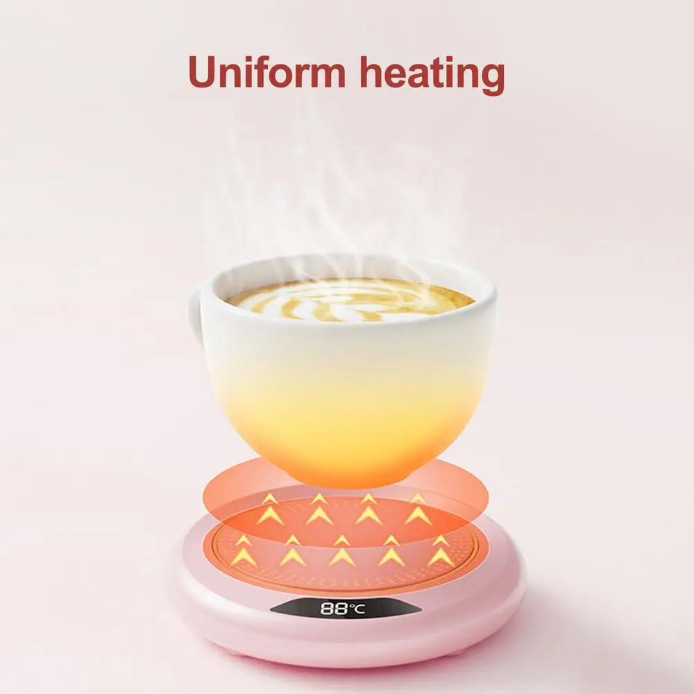 Smart Coffee Cup Warmers 20W Portable USB Drink Heater Thermostatic Mug Warmer Multifunctional Coffee Cup Heating Pad Smart