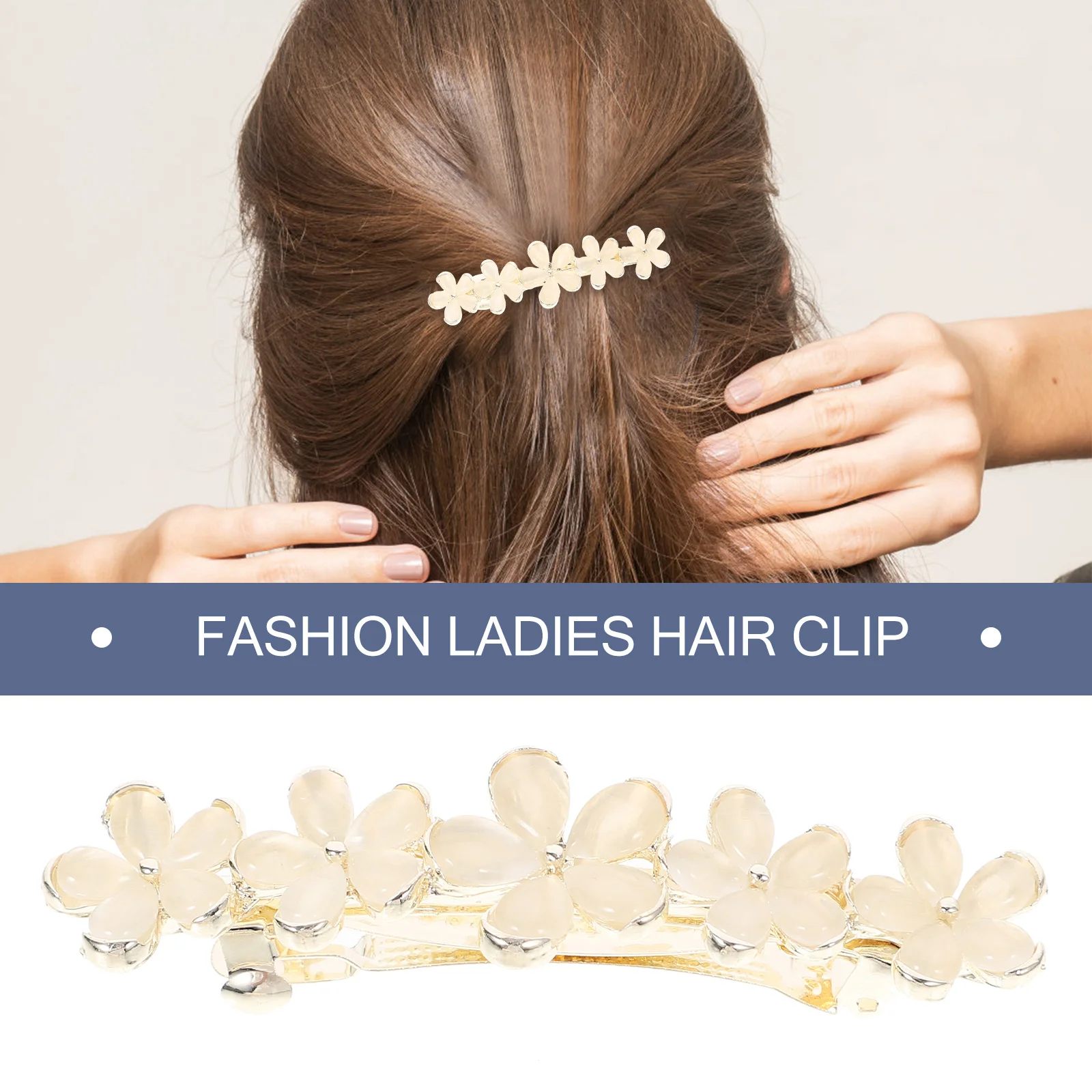 

2pcs Cat Eye Stone Hair Clips Vintage Spring Hairpins for Girls Women 6cm Alloy Hair Accessories Wedding Party Prom Photoshoot