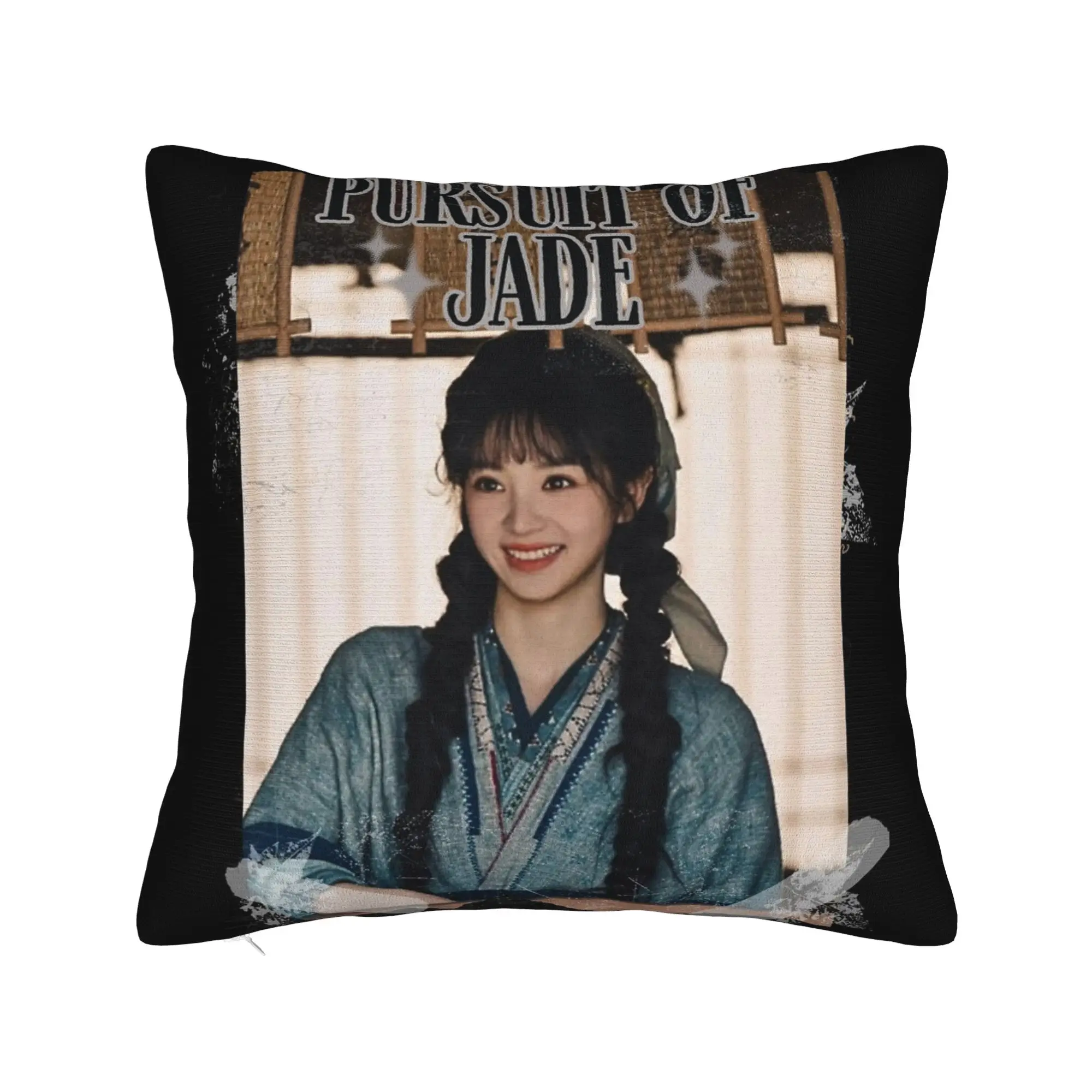 Capa de Almofada Decorativa de Poliéster Estampada com Tema do Drama Chinês Jad, para Casa, Dropshipping 40*40cm