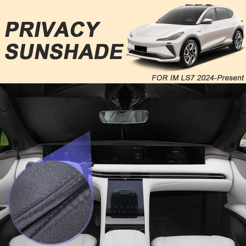 

Автомобильный солнцезащитный козырек для черного окна для IM LS7 2024-Present, автоматическая защита от УФ-лучей, теплоизоляция, защитная крышка, аксессуар для интерьера