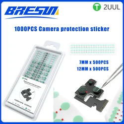 2UUL DA30 1000PCS/Pack Phone Camera Protective StickerHigh Quality Diameter 7mm 12mm Face ID Dot Matrix Dust Proof Sticker