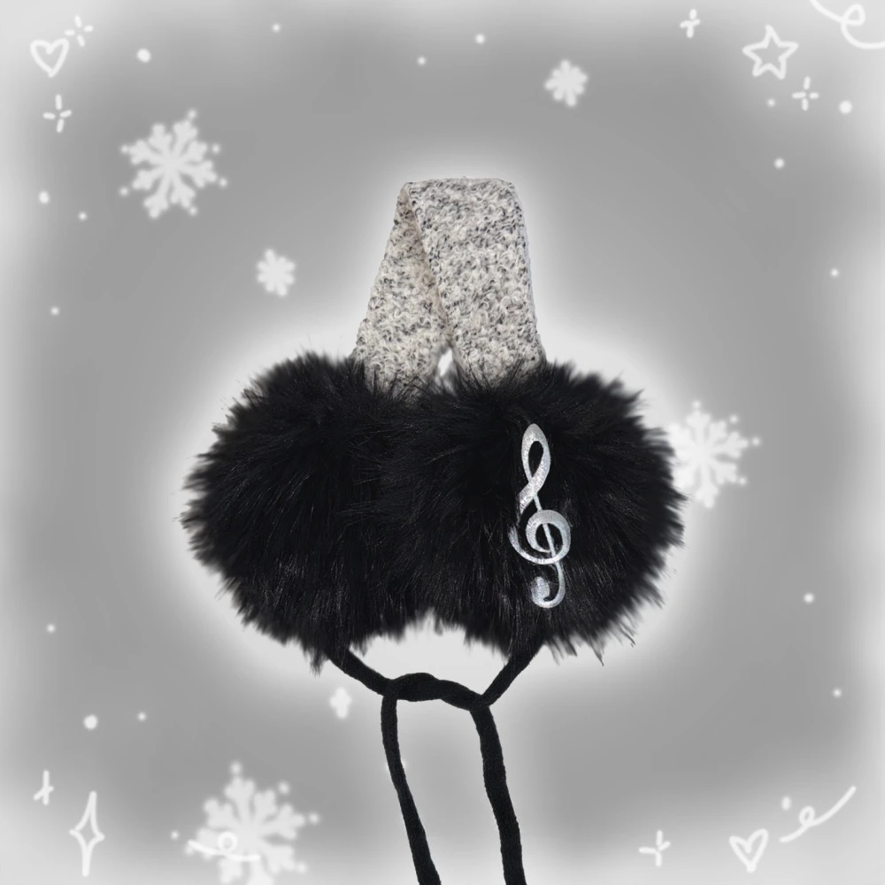 أغطية للأذنين من القطيفة ذات ثقافة فرعية Y2K للنساء النسخة الكورية اليابانية مقاومة للبرد والتزلج والرياح وحماية الأذن المقاومة للبرد