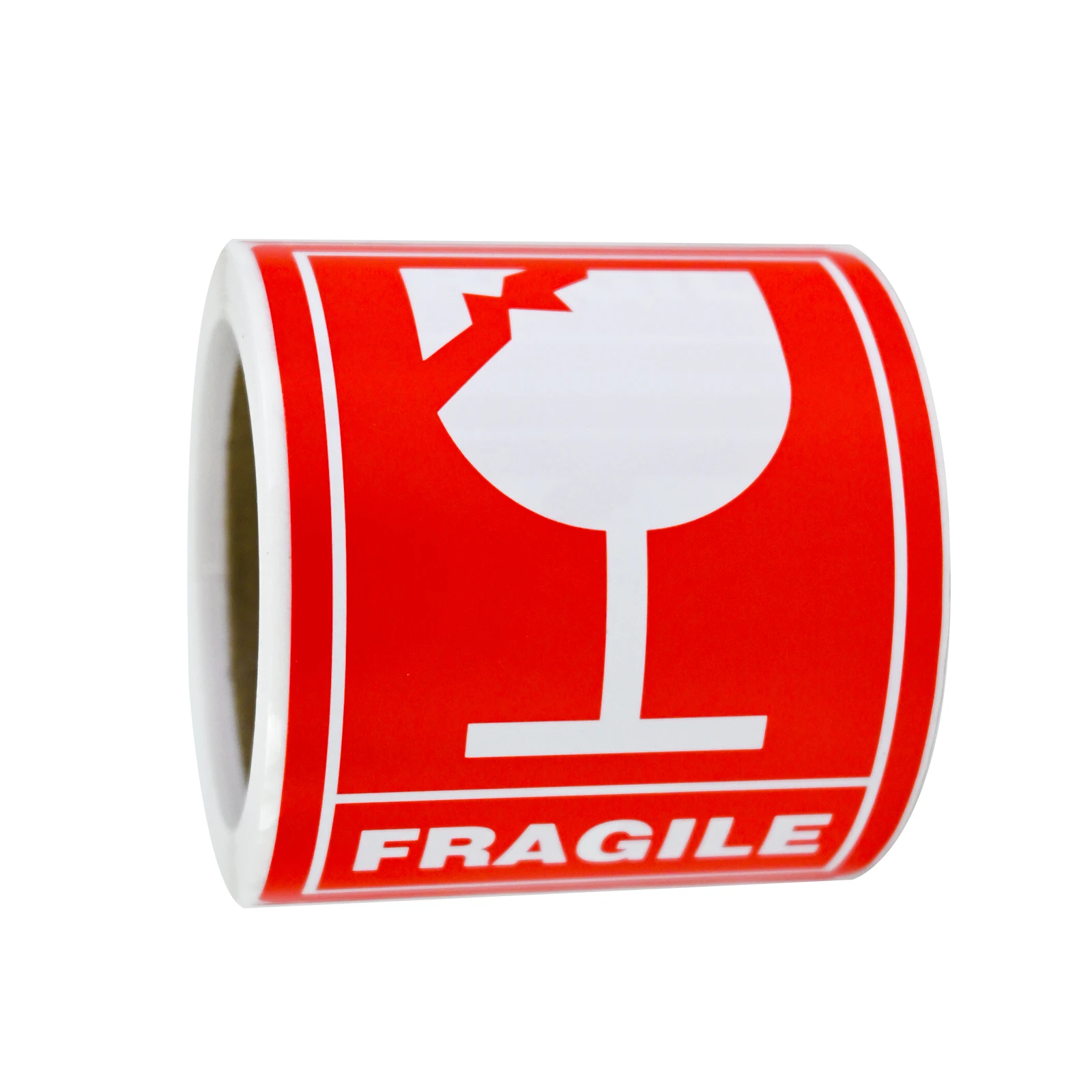 100/200 Stück 2x3 Zoll „Zerbrechlich – Vorsicht“-Warnaufkleber, rot, für Logistik, Transport, Lagerung, Verpackung, Boxen, Klebeetiketten, Warnhinweise für Lagerhaltung, für Tassen, Gläser,