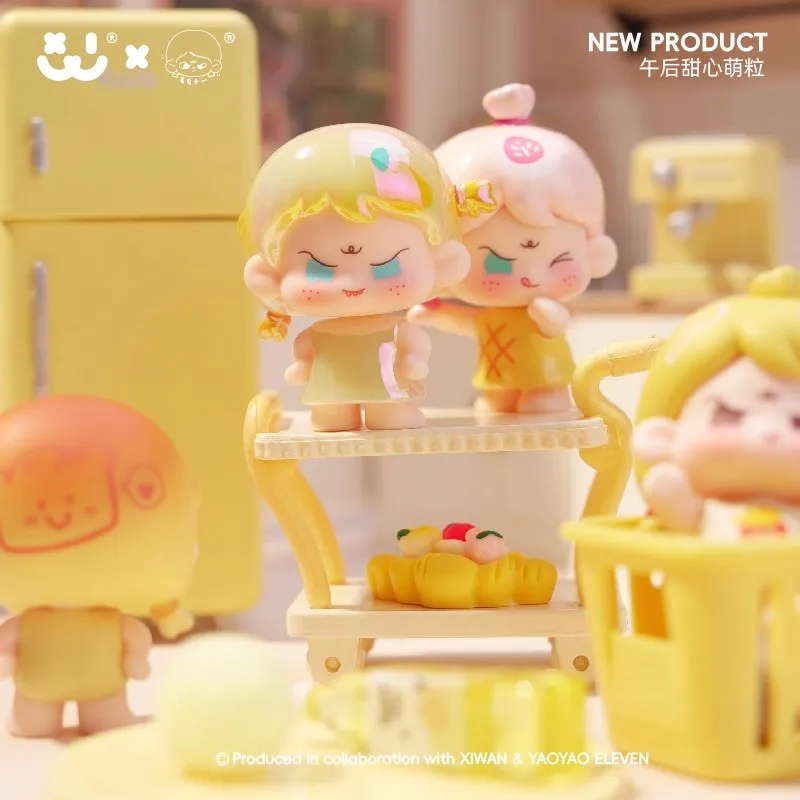 AMLLS Yaoyao Eleven Xiao E Tea Time Series Мини-сумка с фасолью Симпатичная фигурка Модель Настольный декор Коллекционная кукла для подарка ребенку