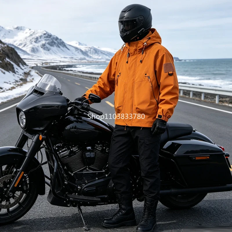 Autumn Spring Tactical Jackets Men Motorcycle Military Waterproof Windproof Hooded Jacket Outdoor Coat Male Windbreaker Outwear