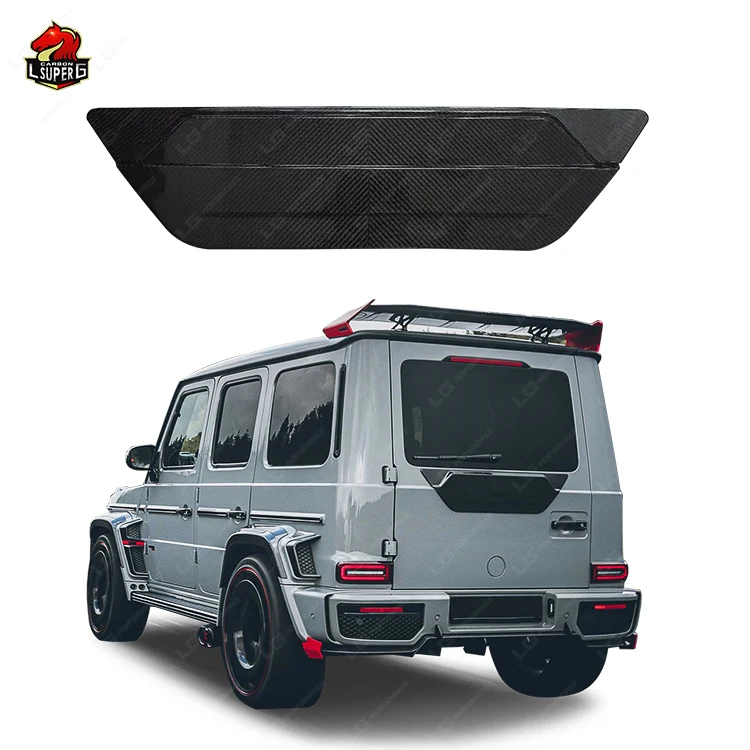 High Quality! Upgrade B Style Carbon Fiber Rear Door Cover Plate For Mercedes Benz G Class W464 High Quality Carbon Fiber