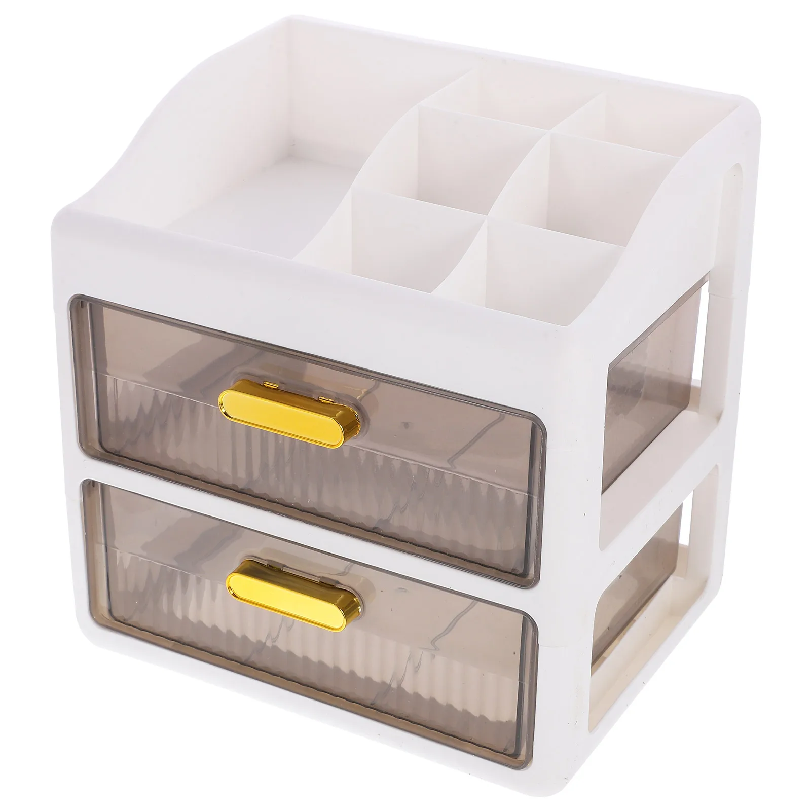 

Jewelry Organizer Case Storage Box Desktop Cosmetics Make Up Multifunctional Drawers Smooth Operation Easy Cleaning Home Bedroom