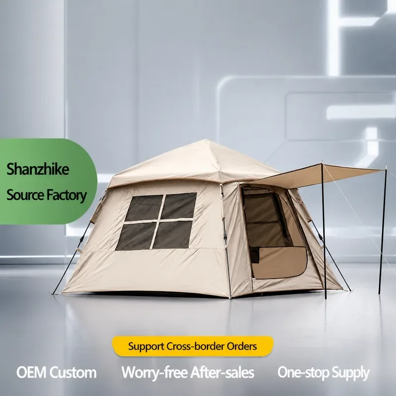 for Mountain Guest Outdoor Camping 150D Silver Coated Oxford Cloth Rain Sun Protection Quick Open Park Tent Automatic Small