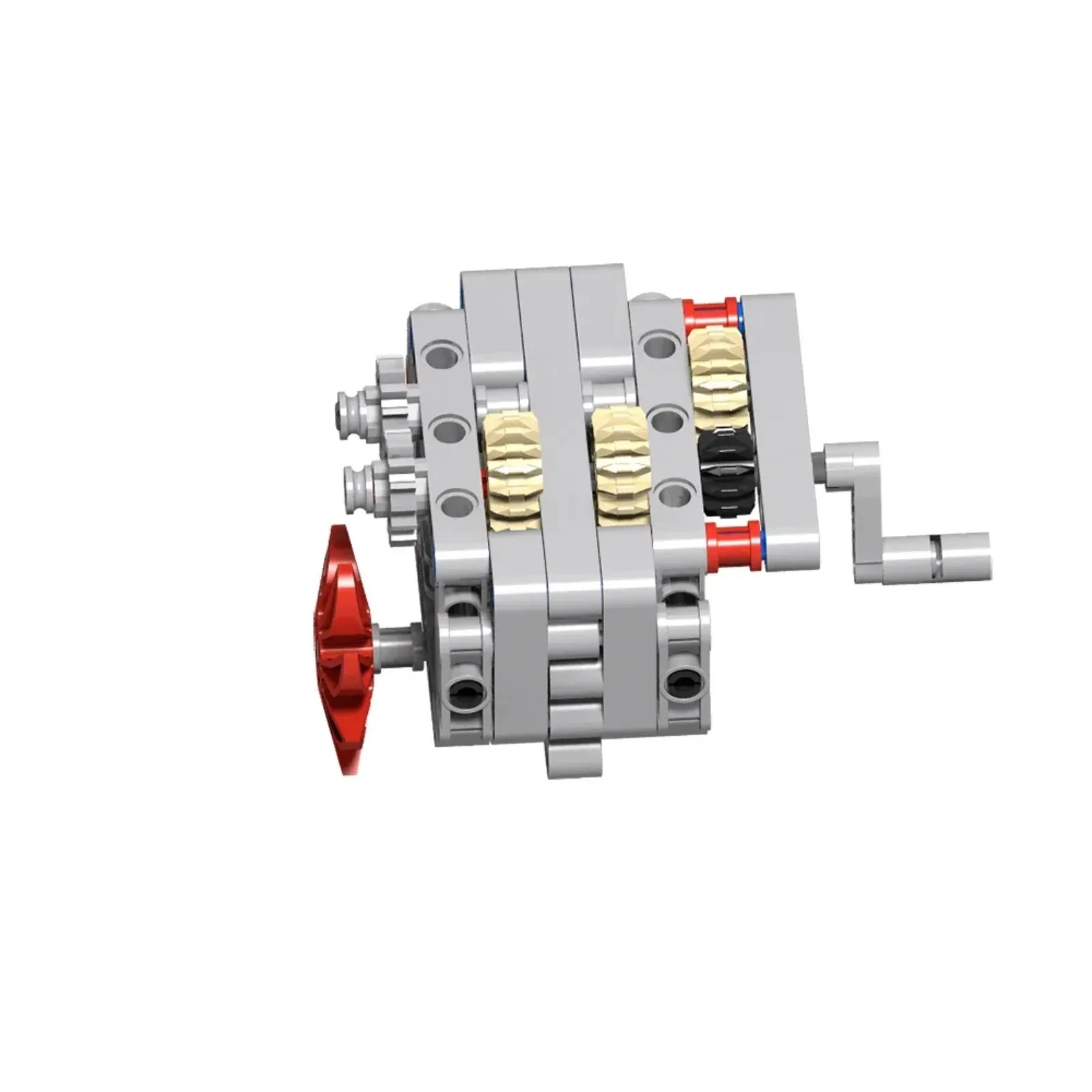 DIY Dual-Mode Compact Gearbox Bausteine Kit mit Elektromotor für STEM Learning Mechanical Engineering