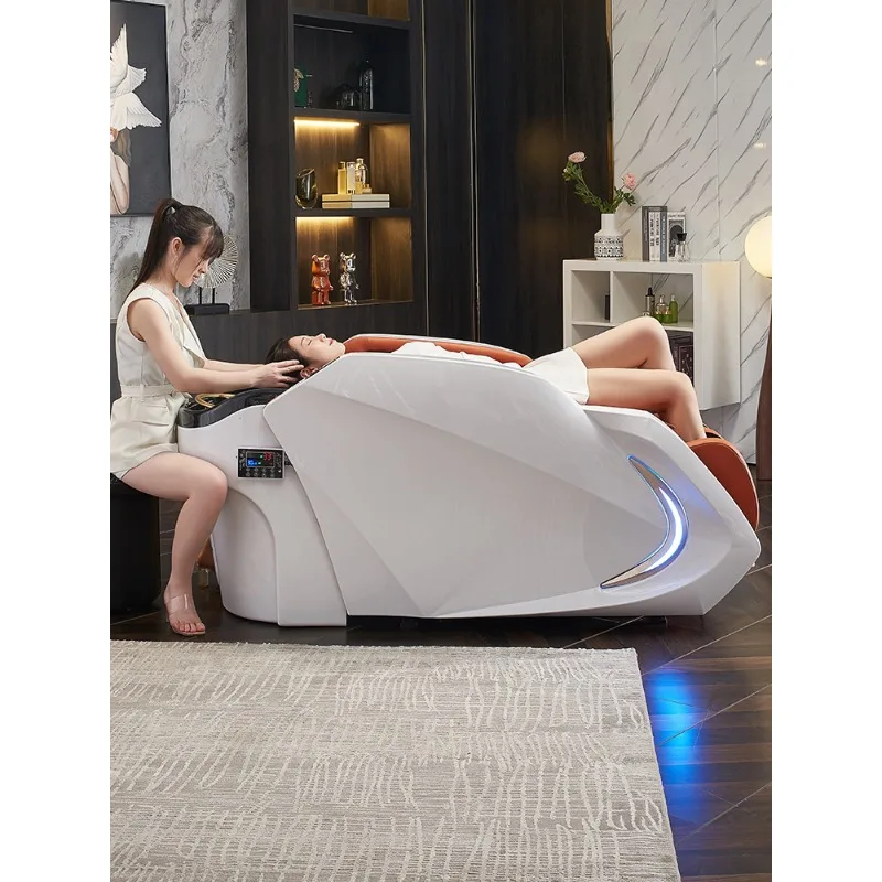 Customized electric massage shampoo bed,dedicated hair salon head treatment water circulation flushing bed