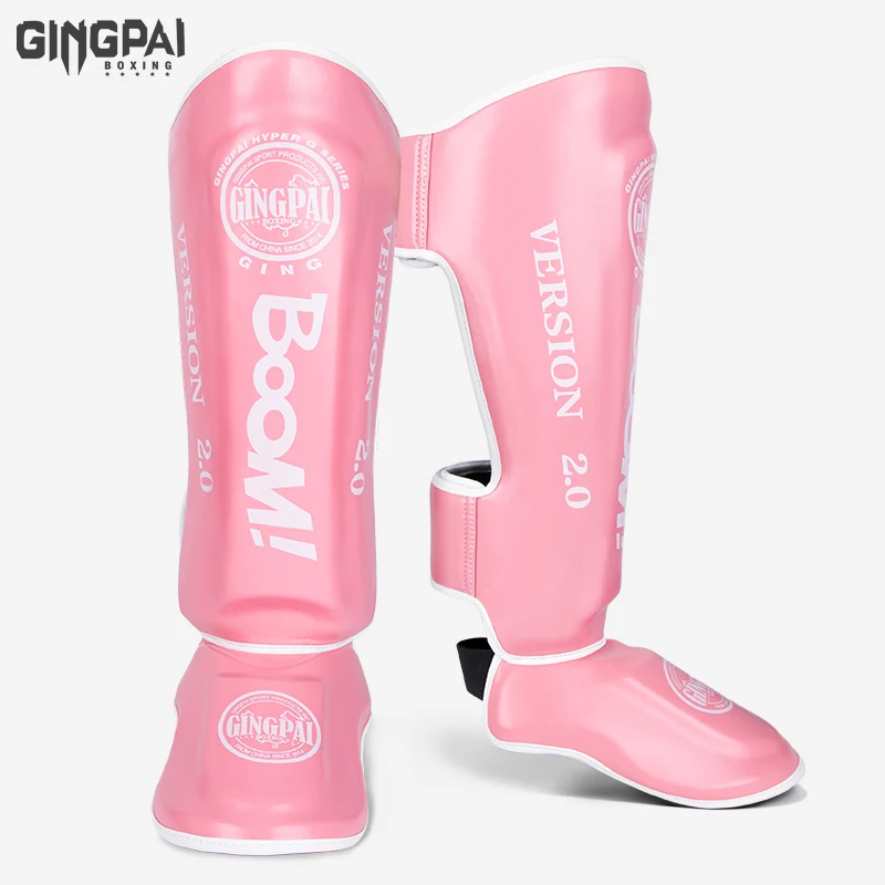 Professional Kickboxing Leg Guard Muay Ankle Protector Sparring MMA Shin Boxing Thickened Fighting Gear AnkleProtective Guards