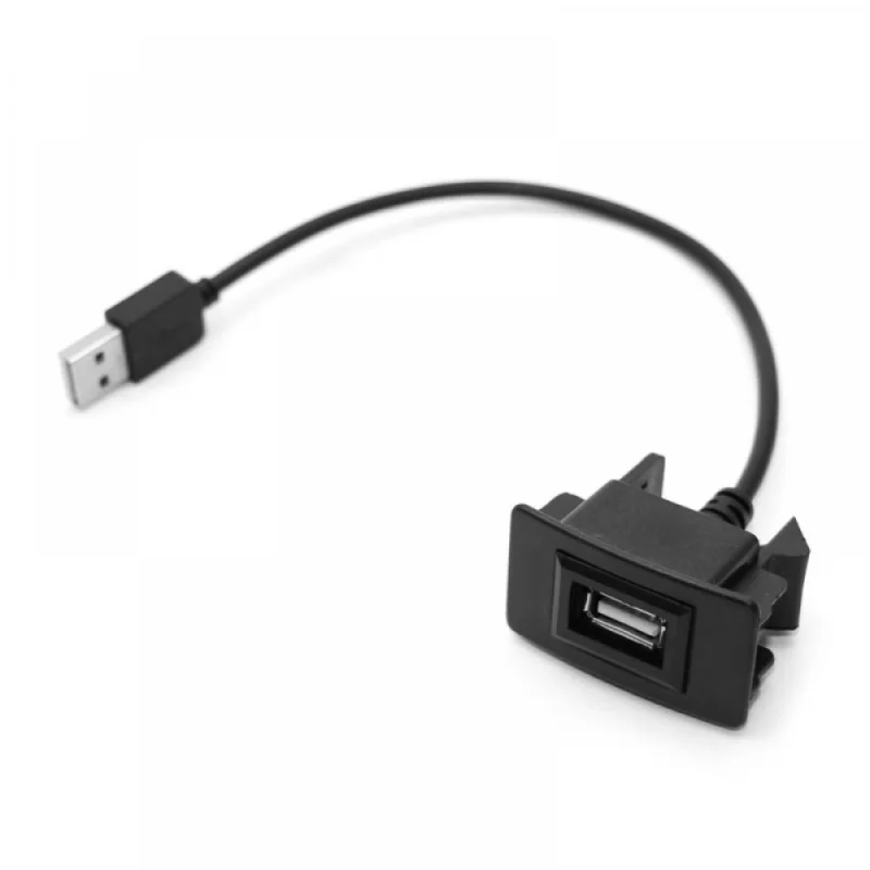 Car Radio Male USB Female Dashboard Mount Car Mount Extension Cable Adapter for Honda Fit Vanguard BRIO Civic CRV FREED Accord