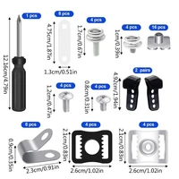 Kits de reparación de cascos de fútbol, herrajes para cascos de fútbol, viseras, tornillos de Clip, tuerca, correas para la barbilla, adaptador, pieza para cascos de Hockey, 31 Uds.