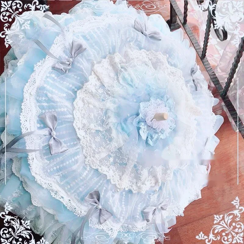 Lolita Handmade Party Lace Umbrella Spring Flower Feast Flower Marriage Versailles Parasol Rococo El Principito
