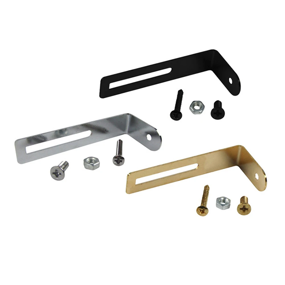 Black Chrome Golden Pickguard Bracket Screws Nut Pickguard Replacing Upgrading Existing Guitar Hardware Screws