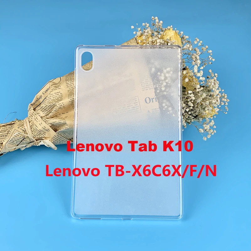 

Tablet Case For Lenovo Tab K10 TB-X6C6[FX] 2021 10.3" Pudding Silicone Phone Back Case For Lenovo Tab K10 K 10 Soft TPU Cover