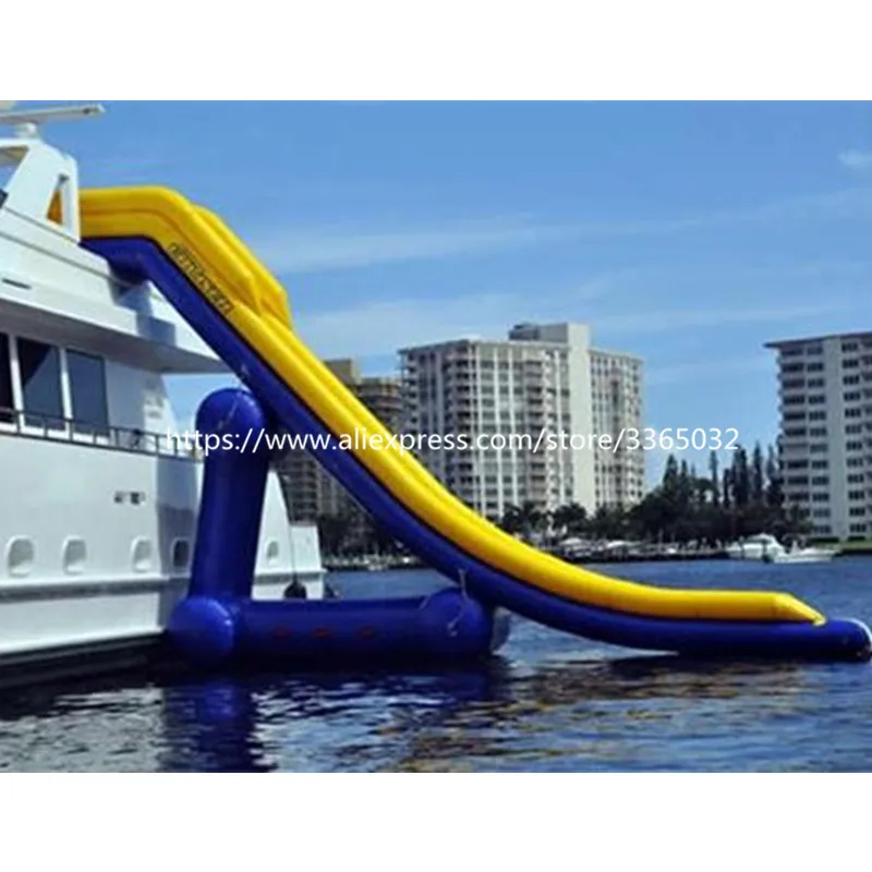 tory Price Inflatable Floating Water Slide Giant Inflatable Yacht Slide For Boat